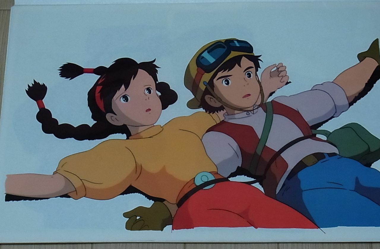 STUDIO GHIBLI LAPUTA Castle in the Sky Animation Cel & Art Sheet Set 