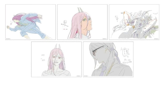 Chainsaw Man Exhibition Event Item Reproduction Key Frame Art Sheet Set Power 