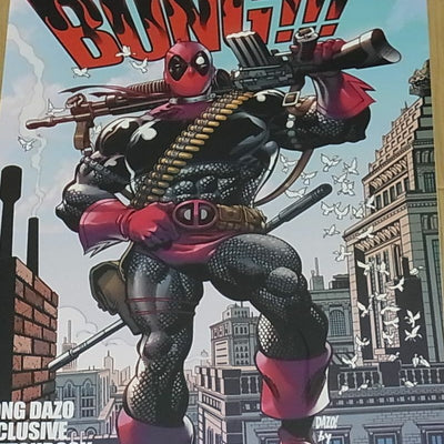 BONG DAZO EXCLUSIVE SKETCH BOOK BONG!!! Deadpool etc 