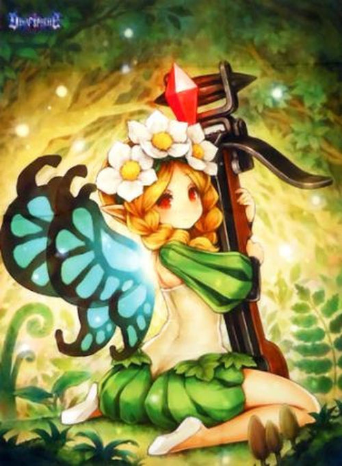 Odin Sphere Mercedes A1 Big Size Cloth Poster VERY RARE 