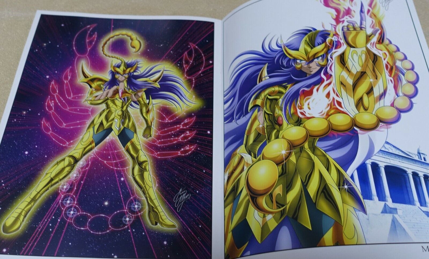 Saultswalt Saint Seiya Animation Staff's Saga & Milo Color Fan Art Book & Goods 