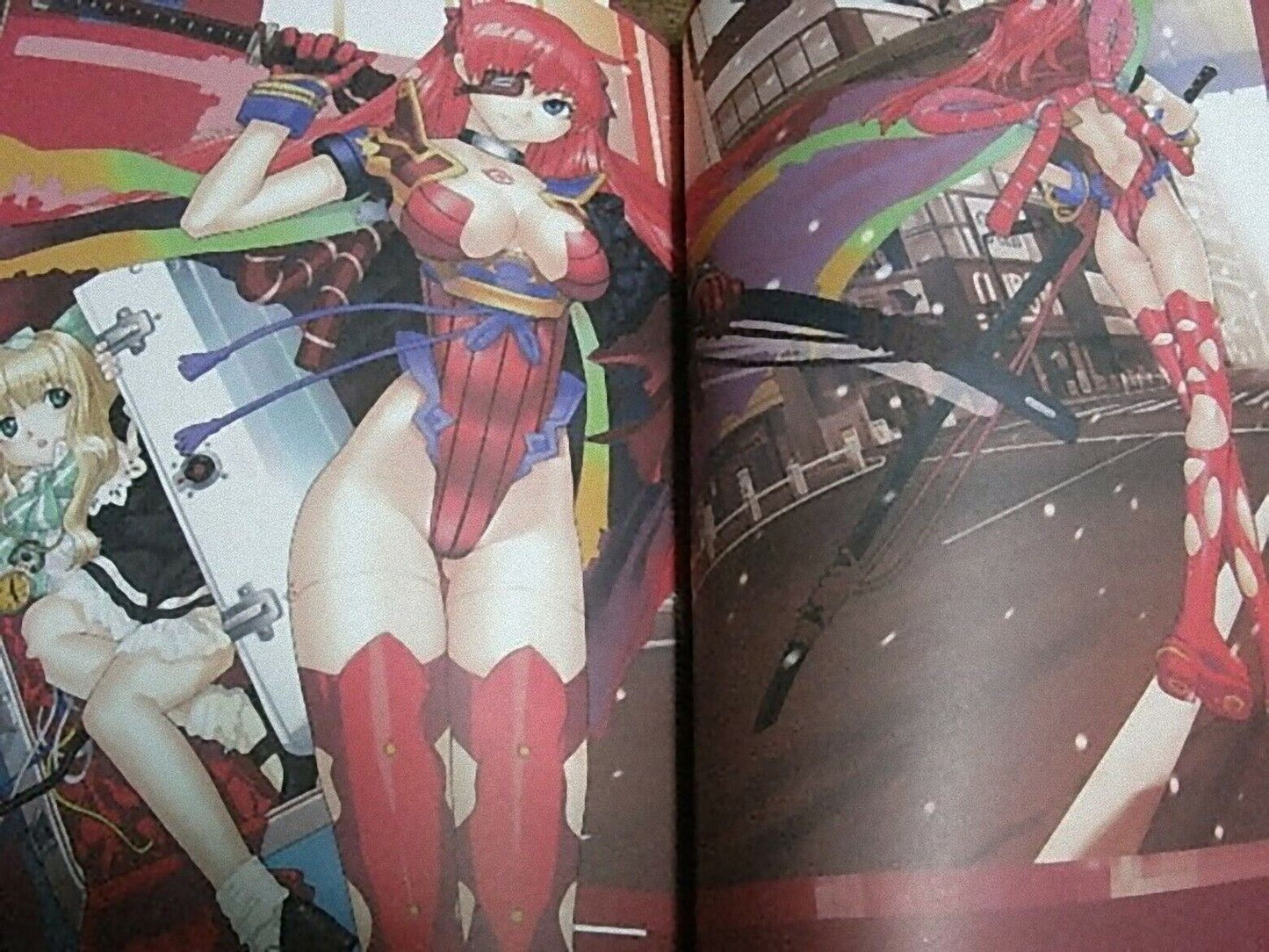 UGETSU HAKUA Color ART BOOK RED FRAME 2nd RARE 