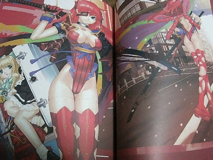 UGETSU HAKUA Color ART BOOK RED FRAME 2nd RARE 