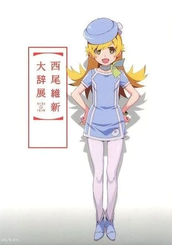 Bakemonogatari 103 x 145 cm Big Tapestry Shinobu Oshino Isin Nishio Exhibition 