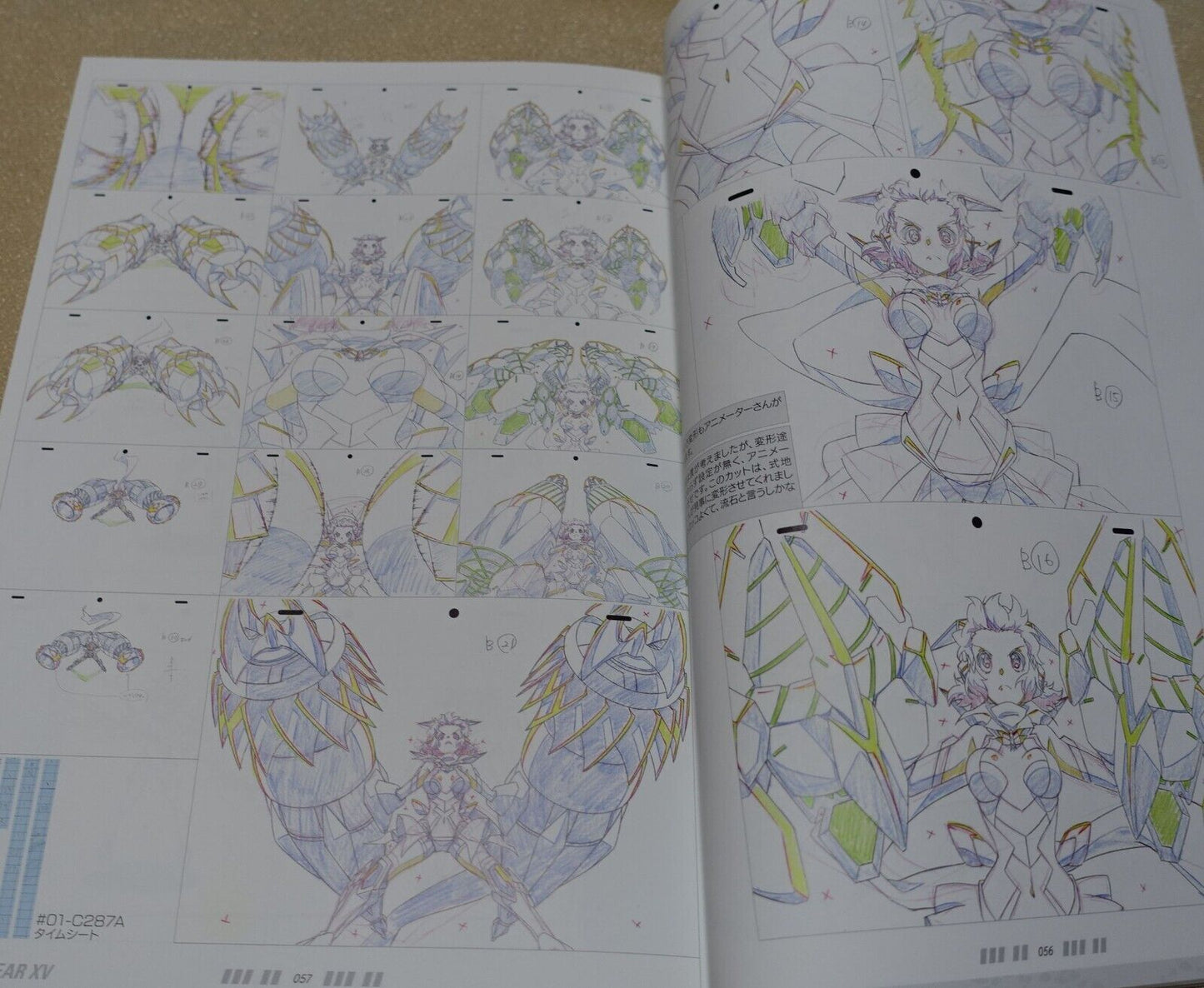 SENKI ZESSHOU SYMPHOGEAR XV KEY ANIMATION ART WORK BOOK SET 