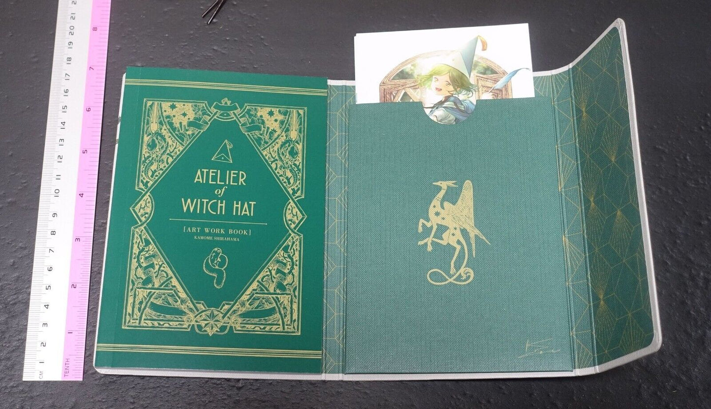 Kamome Shirahama Witch Hat Atelier Art Work Book & Card Set ATELIER OF WITCH HAT 