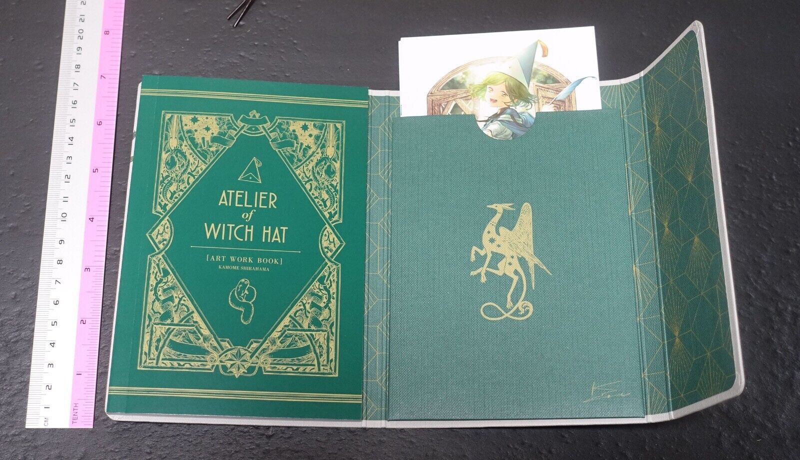Kamome Shirahama Witch Hat Atelier Art Work Book & Card Set ATELIER OF WITCH HAT 