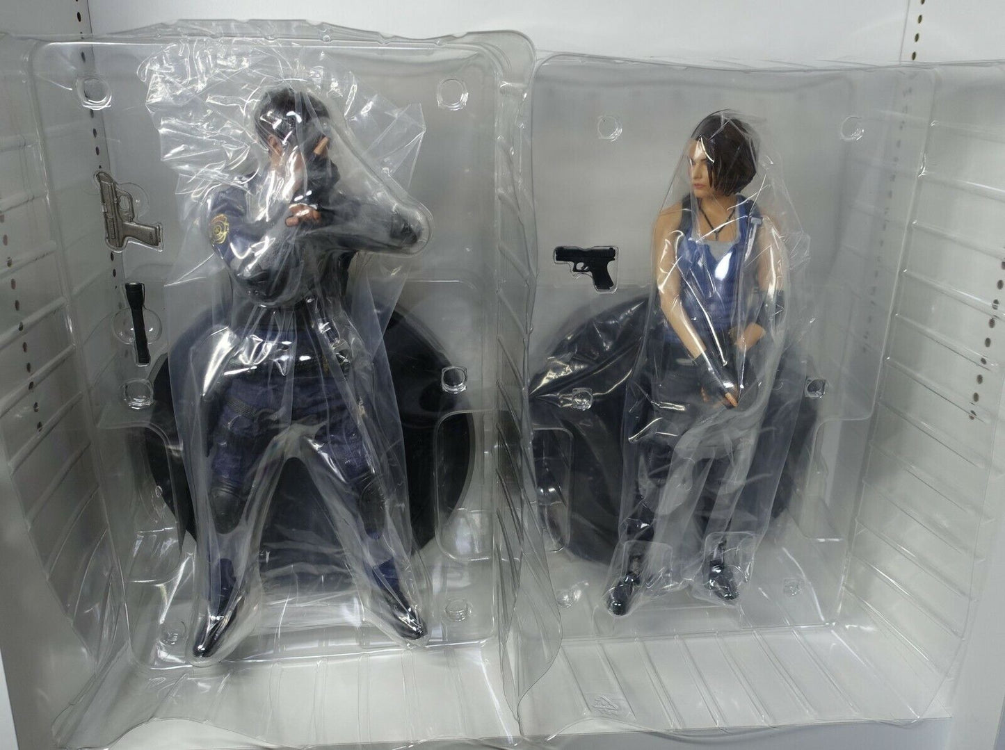 RESIDENT EVIL RE2 LEON S. KENNEDY & RE3 JILL VALENTINE Figure with Special Box 