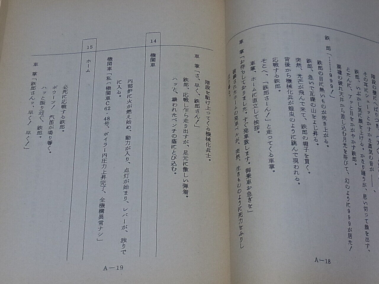 Movie Adieu Galaxy Express 999 Scenario Script & Character Mechanic Setting Art 