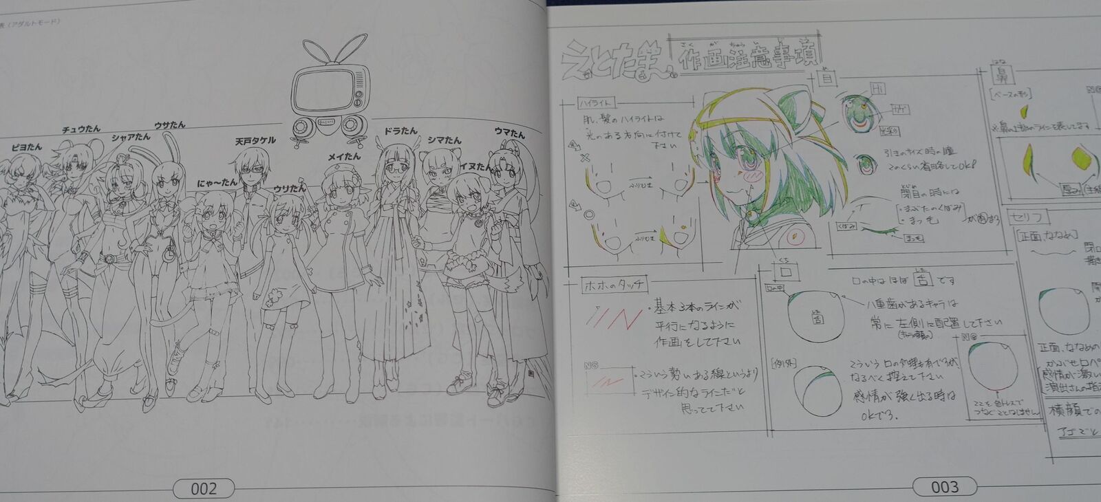 Animation Etotama Setting Art Book 