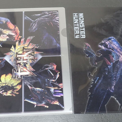 Monster Hunter 4 PVC Art Sheet Clear File Set 