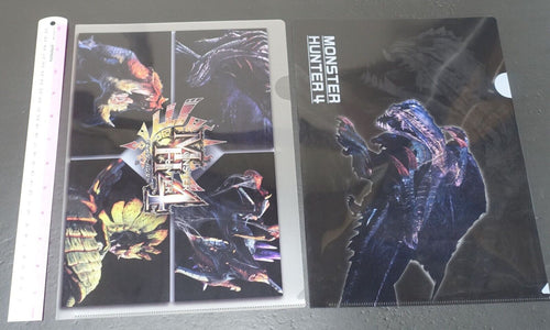 Monster Hunter 4 PVC Art Sheet Clear File Set 