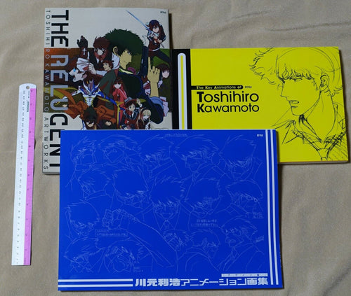 TOSHIHIRO KAWAMOTO ANIMATION ARTWORK BOOK 3 Set THE RELUCENT 2006-2020 