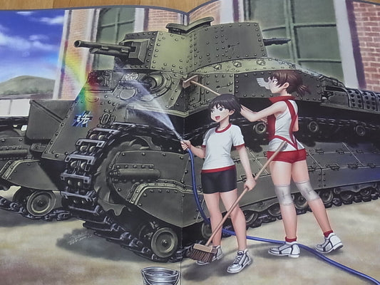Tsukasa Jun GIRLS und PANZER Fan Art Poster Book TANKS C90 B4 big size 