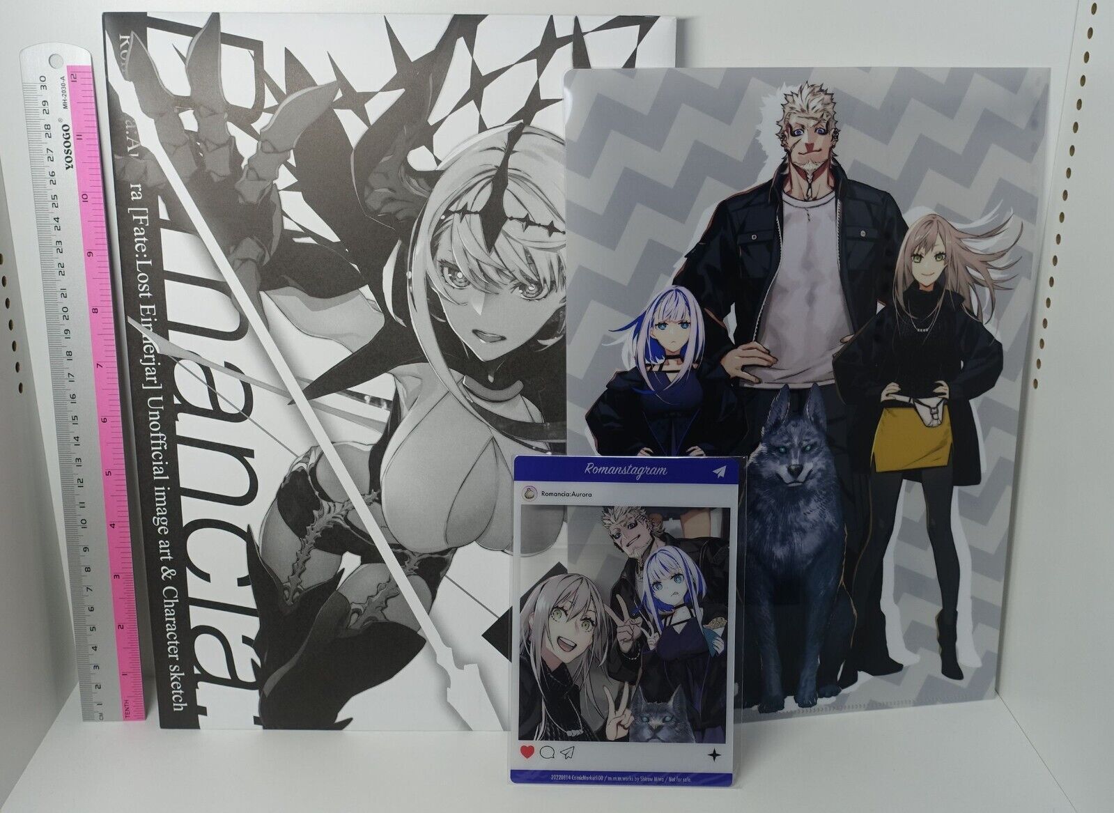 Shirow Miwa Fate Grand Order FGO Designer Art Book Romancia Aurora & Goods Set 