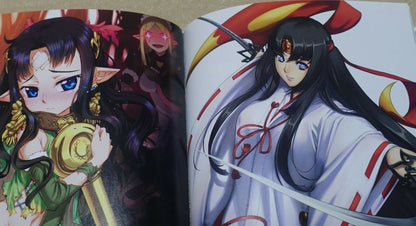 QUEEN'S BLADE VISUAL ART BOOK & Animation DVD Set 
