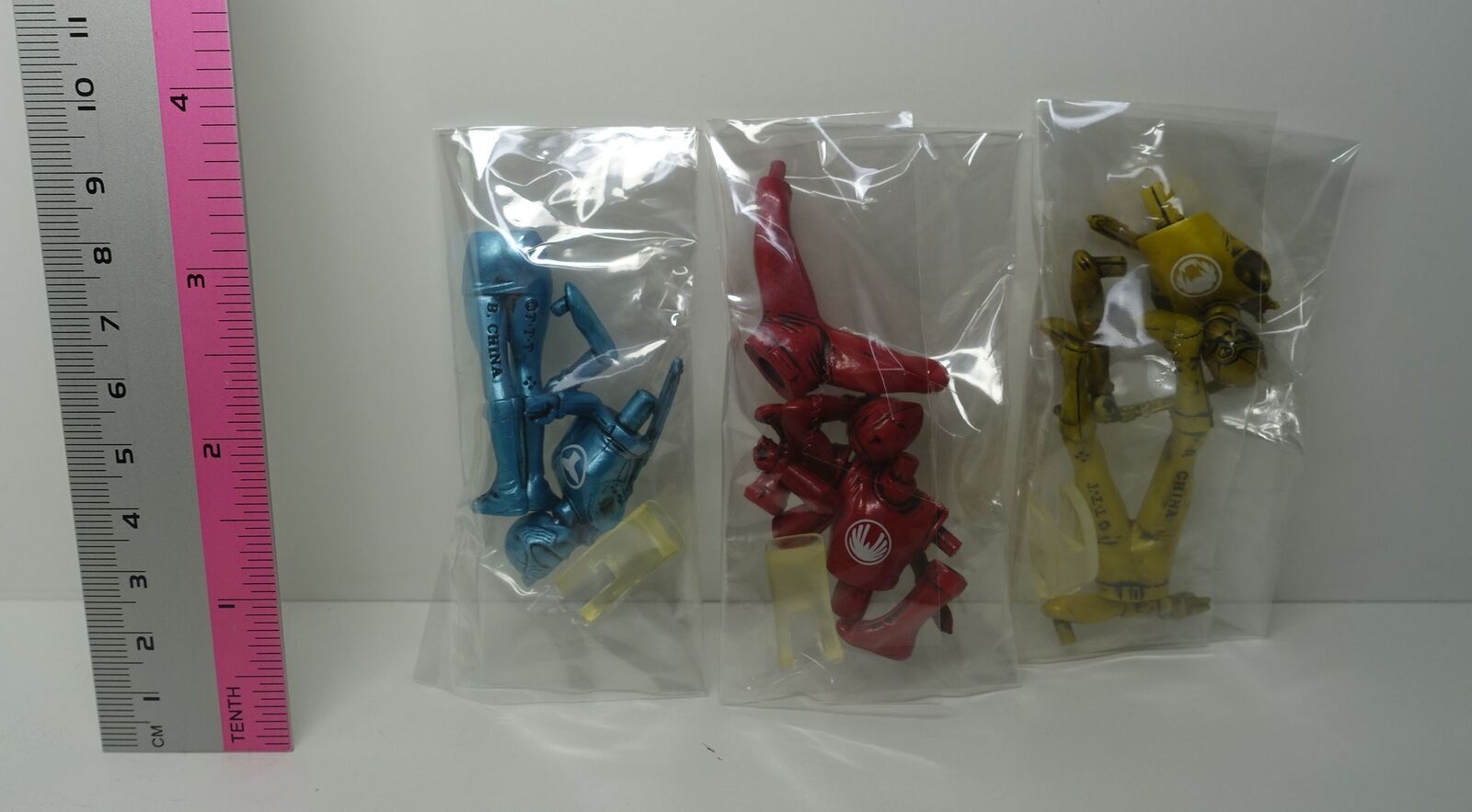 Ninpuu Sentai Hurricaneger Red Blue Yellow Metallic Color Figure Set 