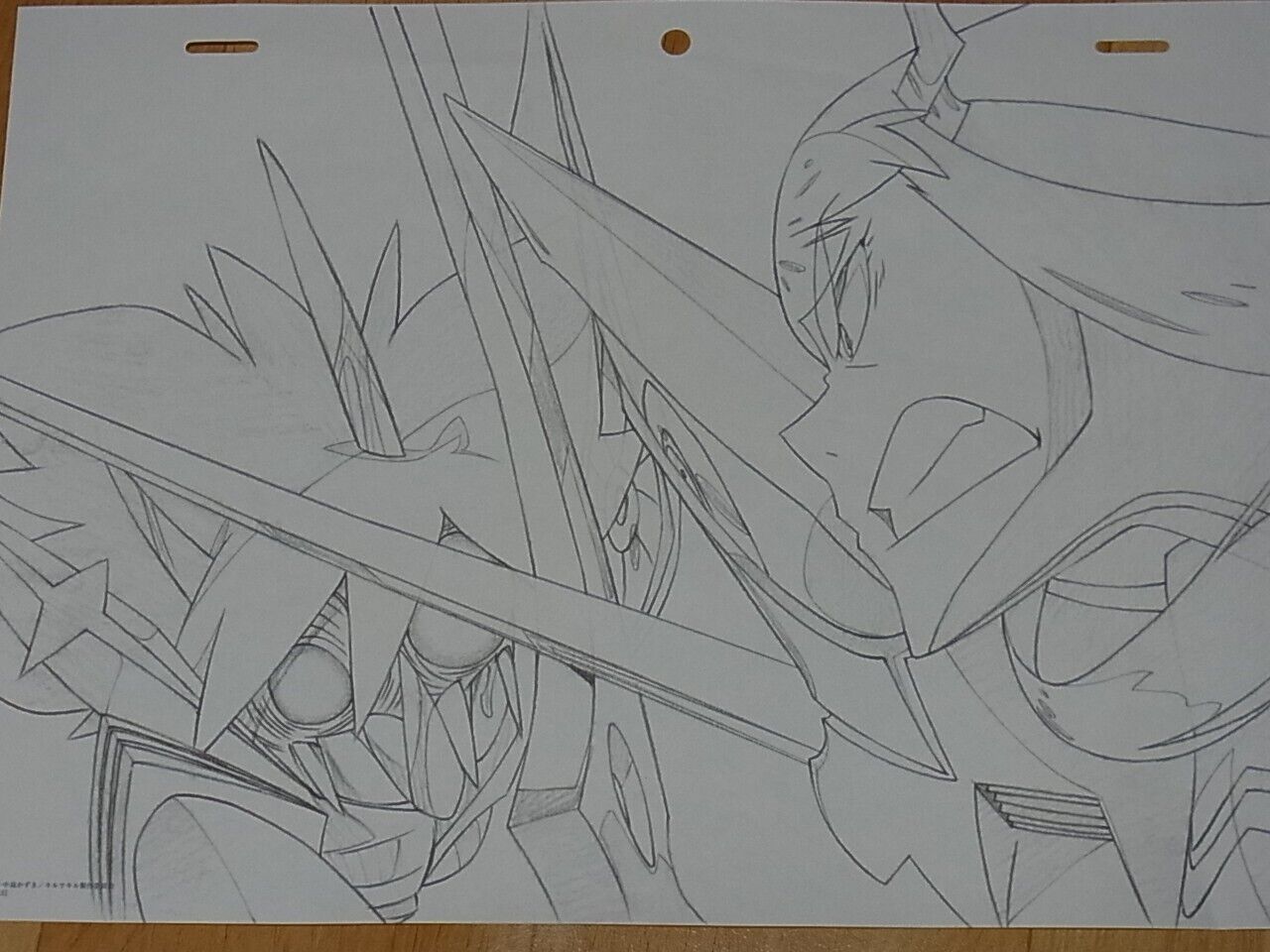 Kill la Kill Printed Key Frame Art 3 piece Set D RARE 