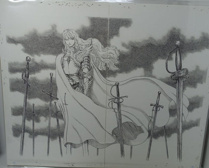 BERSERK Exhibition Item Reproduction of Original Picture Griffith in the Hill of 