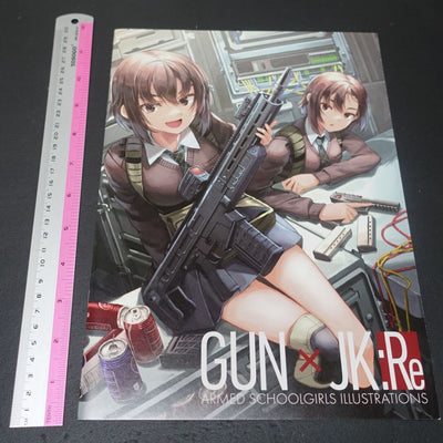 Maruyaki Salmon Color Art Book ARMED SCHOOL GIRLS ILLUSTRATIONS GUN x JK Re 