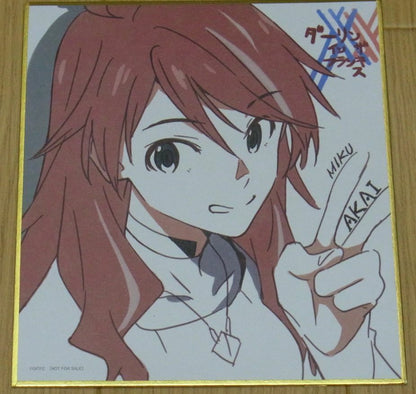 Darling in the Franxx Staff Print Illustration Art Shikishi Toshifumi Akai Miku 