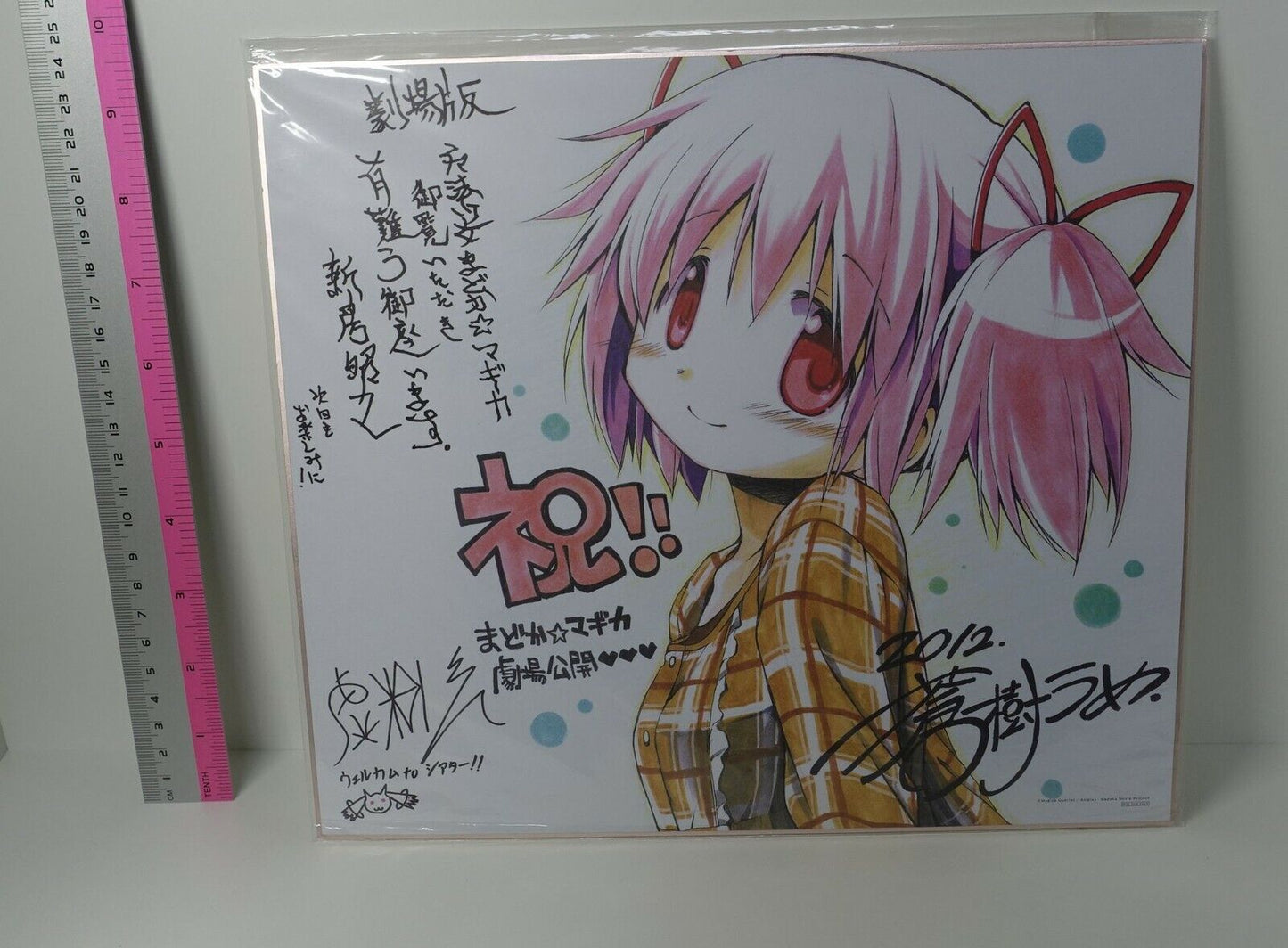 Puella Magi Madoka Print Shikishi Art Board Ume Aoki & Gekidan Inu Curry 