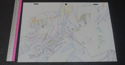 SSSS.DYNAZENON GRIDMAN Reproduction Key Frame Art Sheet Yomogi & Yume 