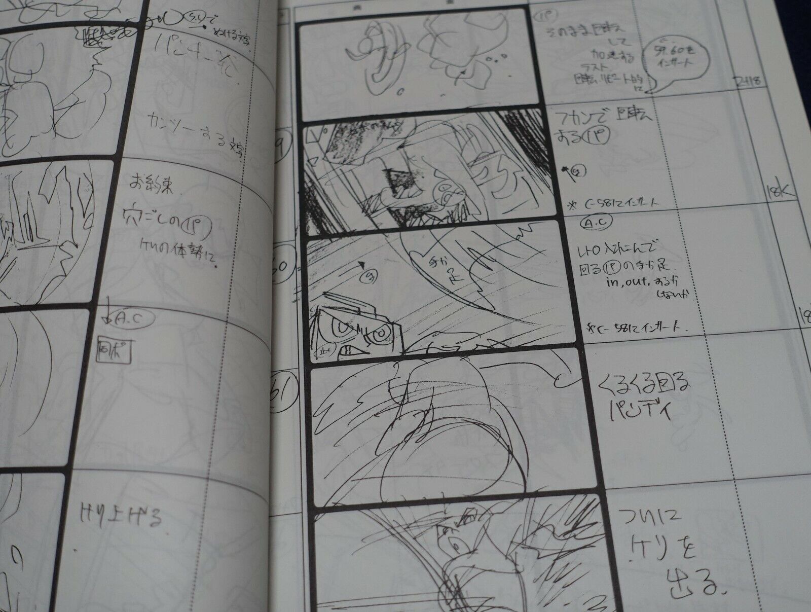 Hiroyuki Imaishi DEAD LEAVES Story Board Art Works Book Hand Drawn Autograph 