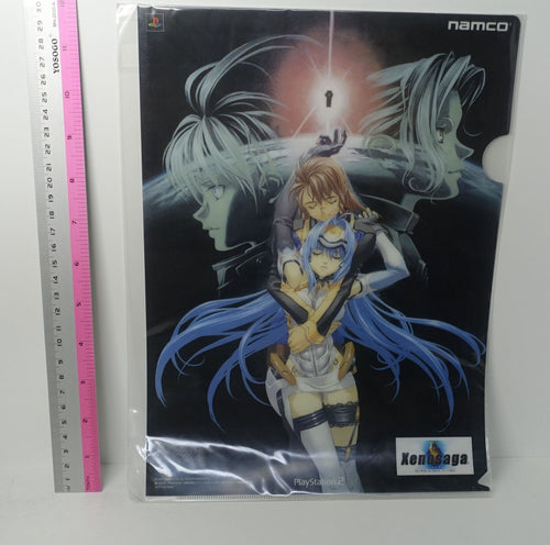 Xenosaga 2 PVC Art Sheet Clear File Kos-Mos & Shion 