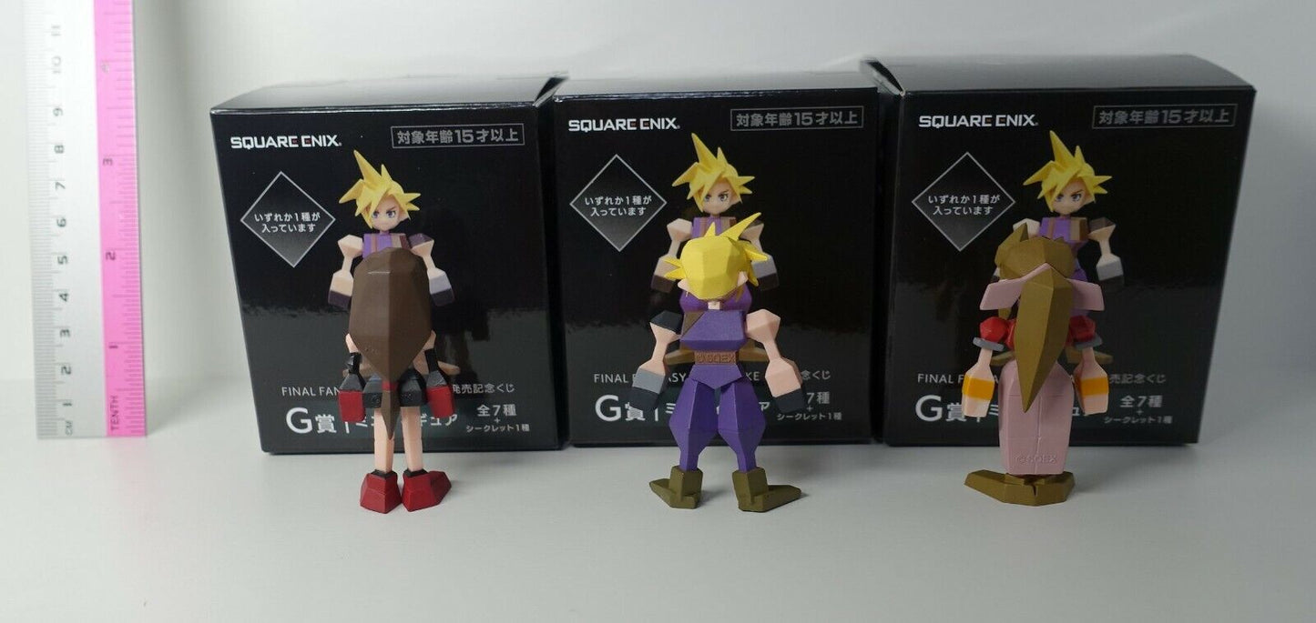 Final Fantasy Remake Lottery Figure Set Cloud Tifa Aerith 
