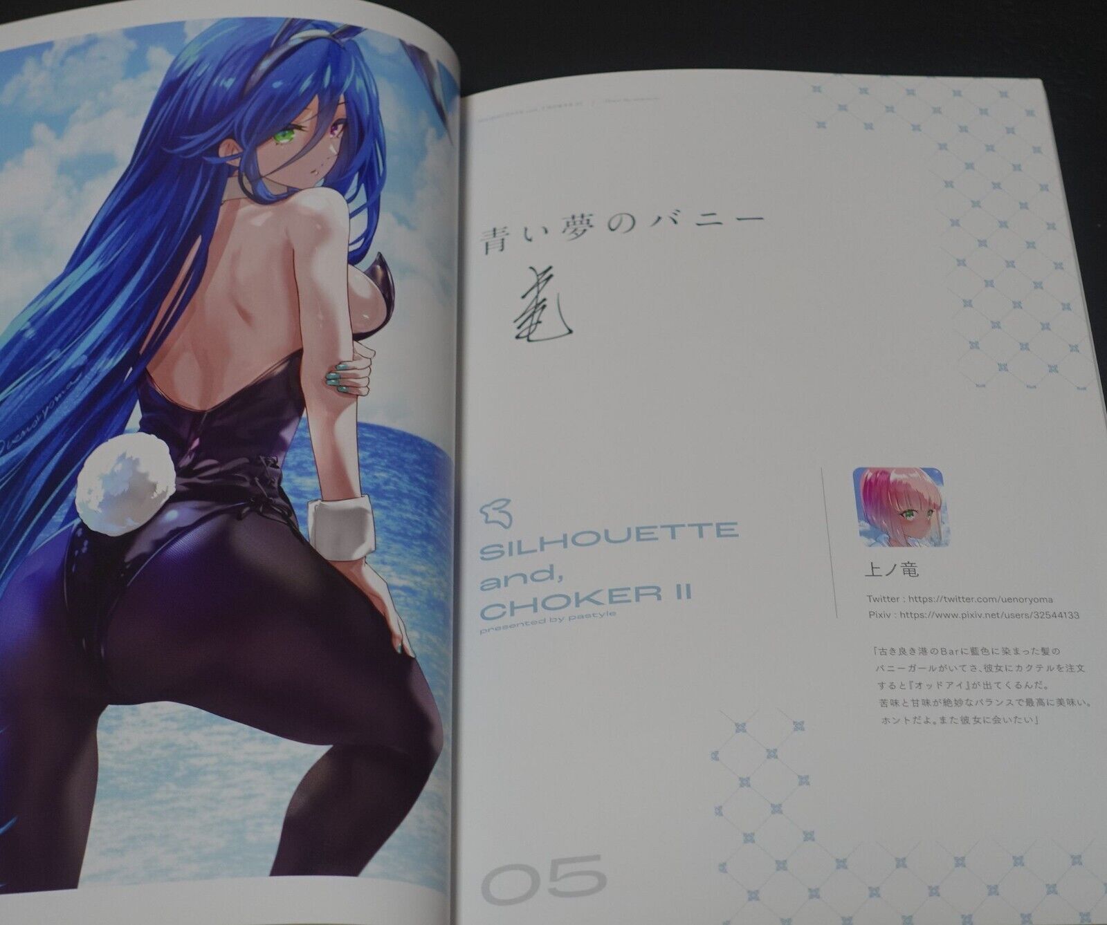 pastyle Original Bunny Girl Art Book Silhouette and Choker 2 