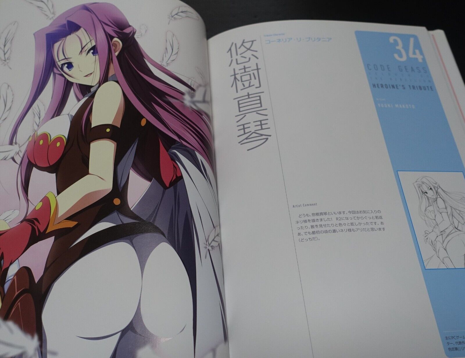 CODE GEASS Official Art Book Heroine's Tribute 
