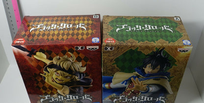 Banpresto Black Clover DXF Figure ASTA Sepia ver & YUNO Statue Set 