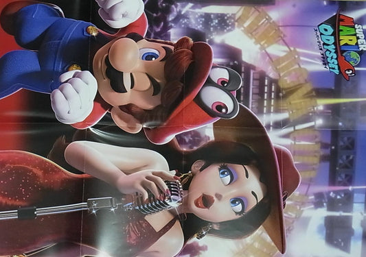 Mario Odyssey & Arms Big Size Reversible Poster 