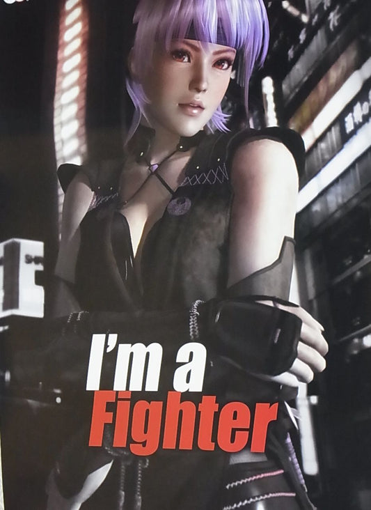 Dead Or Alive 5 Privilege Item I'm a Fighter Poster B2 Big Size Ayane 