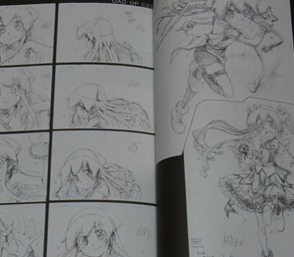 Shinryaku! Ika Musume Squid Girl Animation Director's Key Frame Art Book 4 Set 