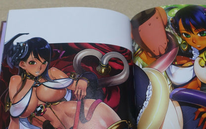QUEEN'S BLADE VISUAL ART BOOK & Animation DVD Set 