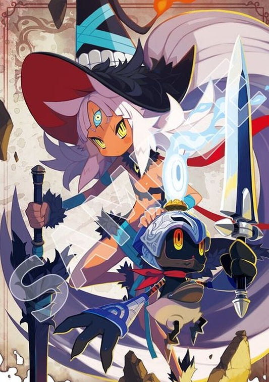 Majo to Hyakkihei 2 A3Size Cloth Poster Cheruka The Witch and the Hundred Knight 