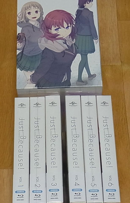 Animation Just Because! Blu-ray 1-6 Complete Set & Storage Box 