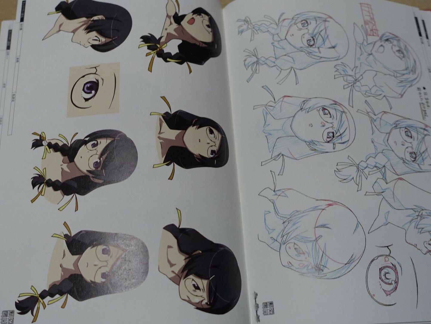 Bakemonogatari Production Note characters White Special Edition 