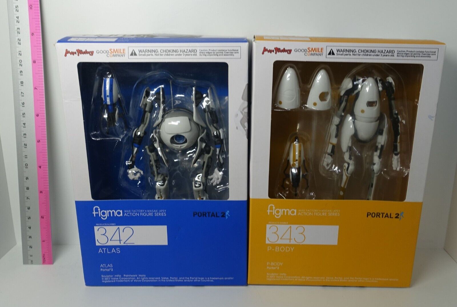 Max Factory Portal2 Action Figure Figma ATLAS & P-BODY 
