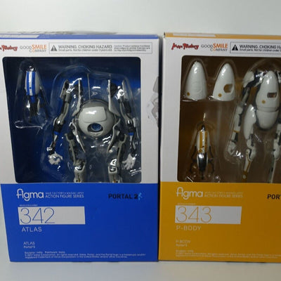 Max Factory Portal2 Action Figure Figma ATLAS & P-BODY 