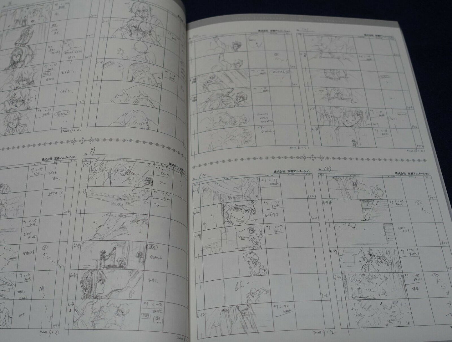 Kyoto Animation Violet Evergarden the Movie STORY BOARD ART BOOK 