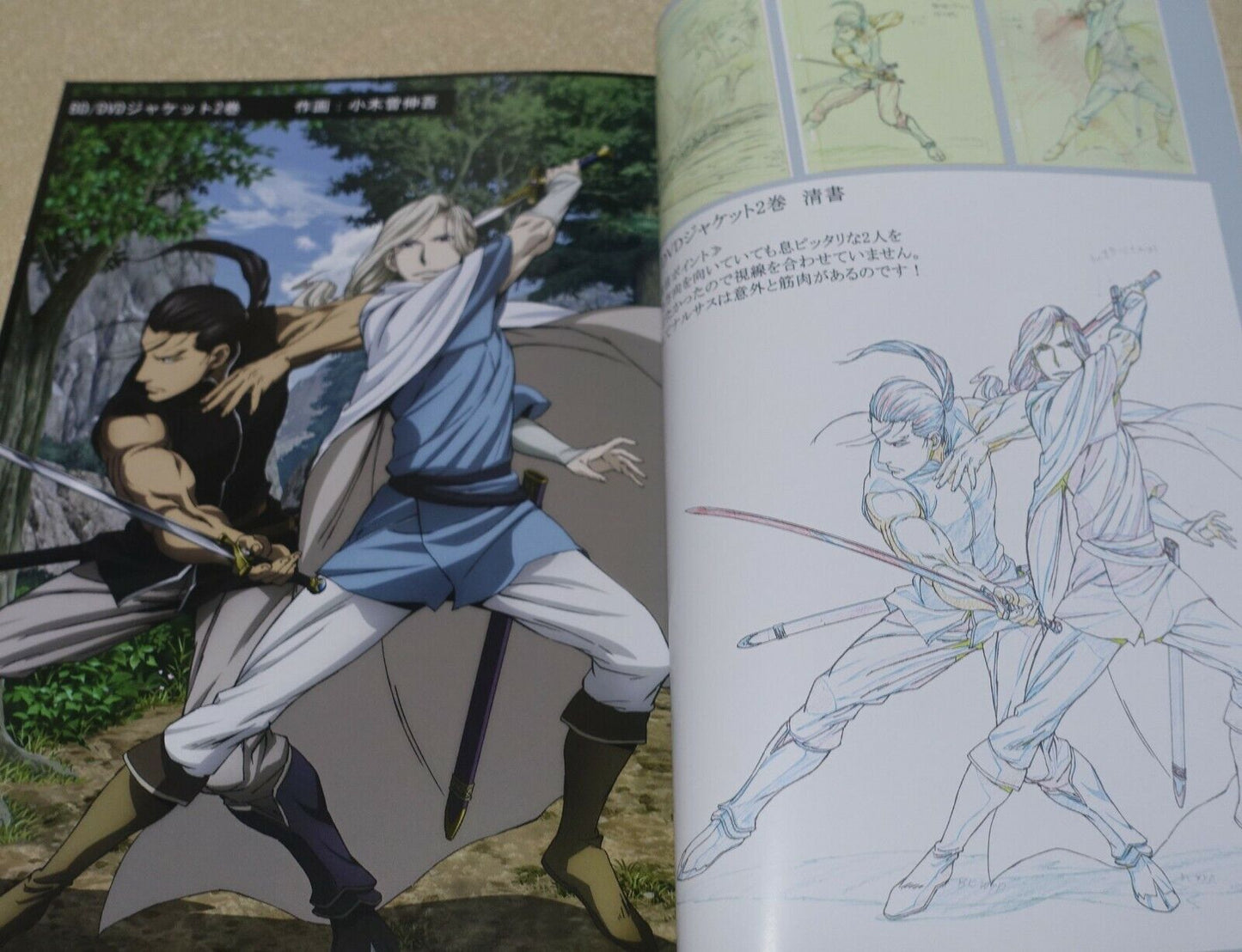 LIDENFILMS The Heroic Legend of Arslan Key Frame & Staff Art Book Set Yashasuiin 