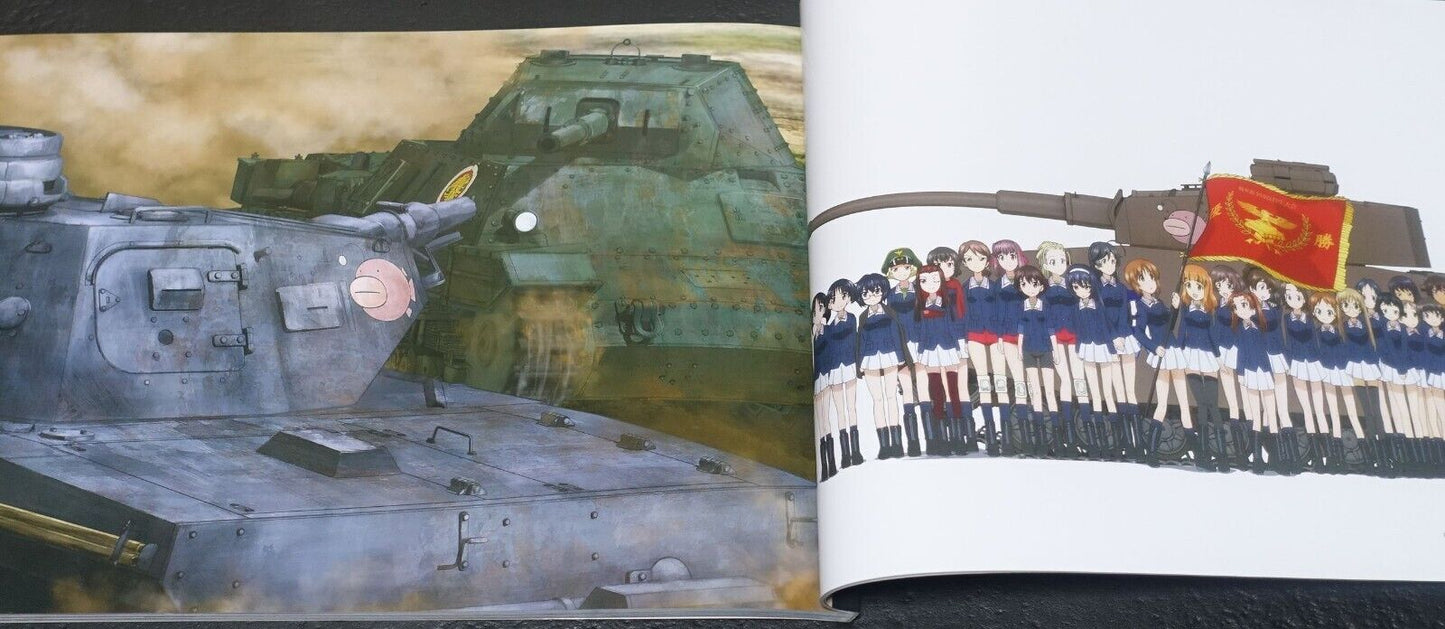 GIRLS und PANZER Characters Official Art Works Sensha-do Shoujo Syashin Syuu 1-4 