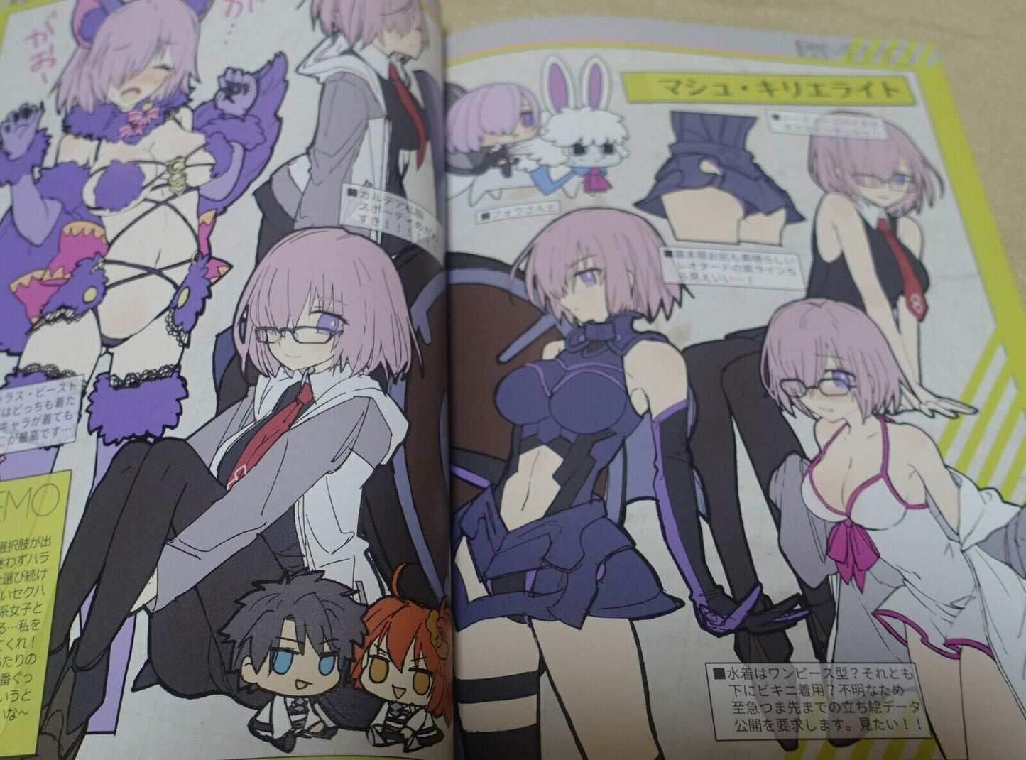 WADA ARCO Fate FGO FAN Color Art Book Fate GO MEMO with PVC Art Sheet C91 