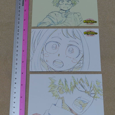 My Hero Academia Movie Theater Privilege Post Card 3 pieces set 