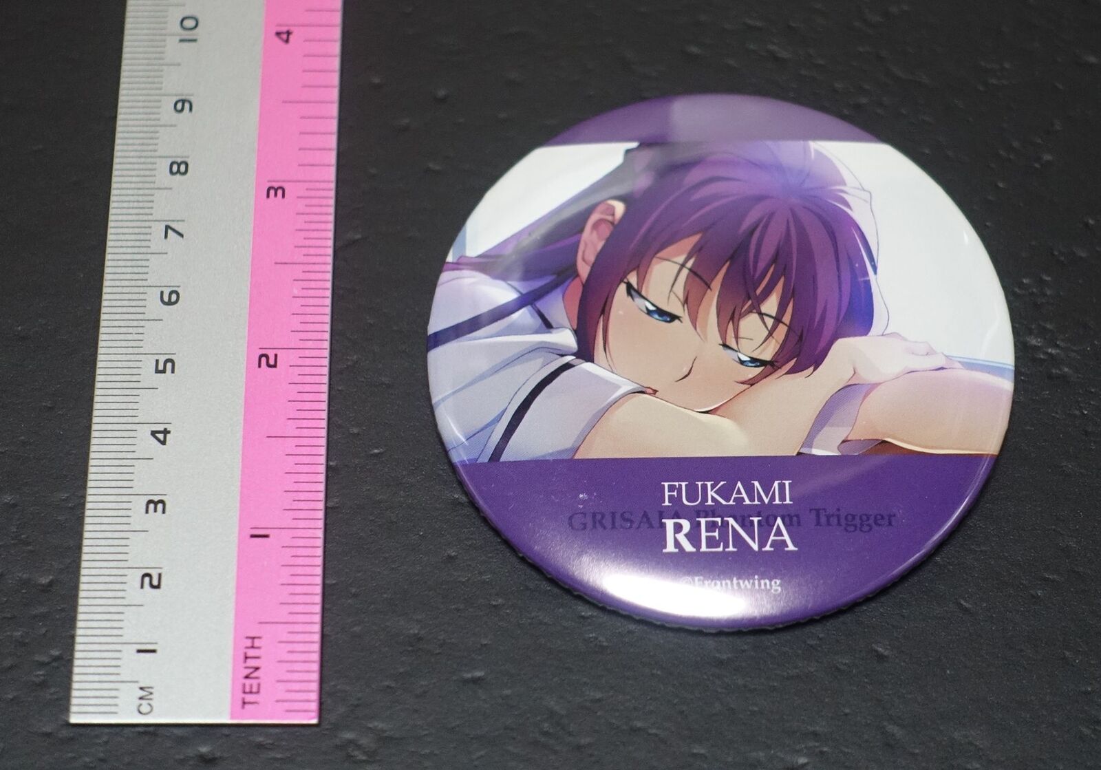 Grisaia Phantom Trigger Steel Badge FUKAMI RENA 