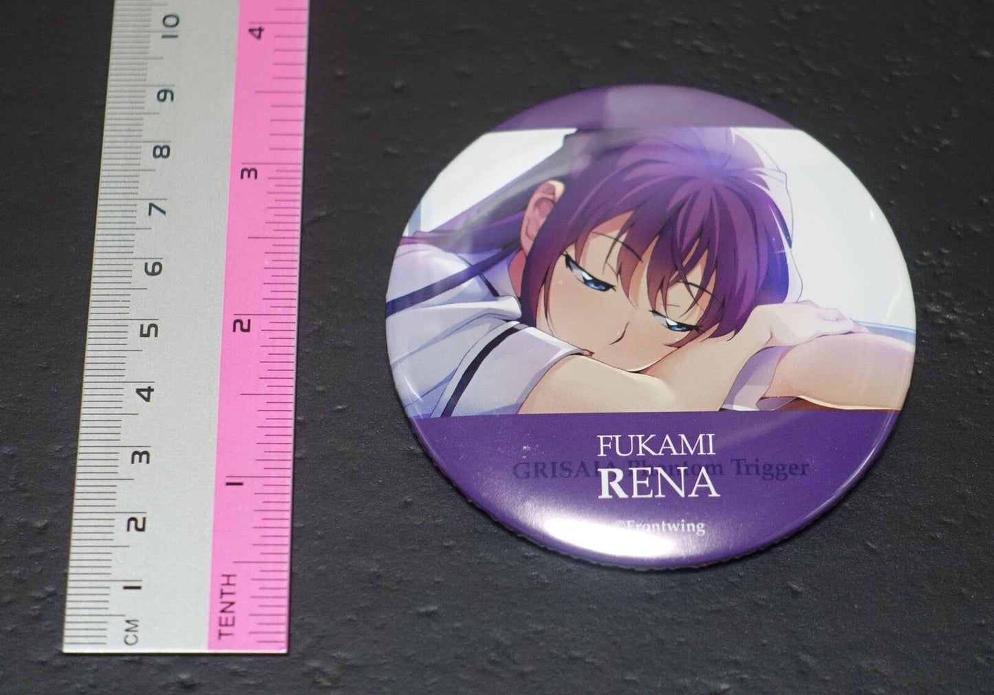 Grisaia Phantom Trigger Steel Badge FUKAMI RENA 