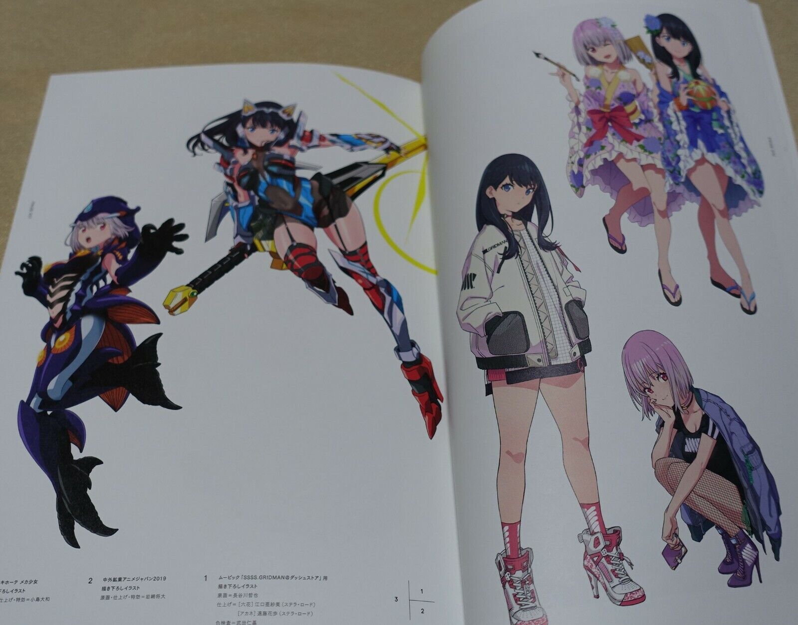 SSSS.GRIDMAN HEROINE ARCHIVE AKANE & RIKKA BOOK & POSTER 